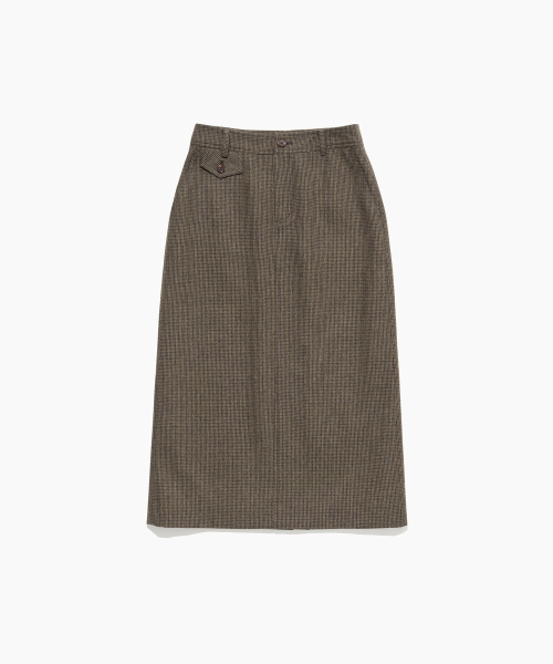 TTUDEMENT(トュードメント)の「H-LINE POCKET SKIRT BROWN CHECK(スカート・レディース・その他・MEDIUM/LARGE/SMALL)」の3枚目の写真