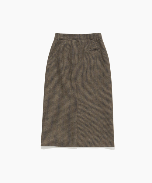 TTUDEMENT(トュードメント)の「H-LINE POCKET SKIRT BROWN CHECK(スカート・レディース・その他・MEDIUM/LARGE/SMALL)」の4枚目の写真