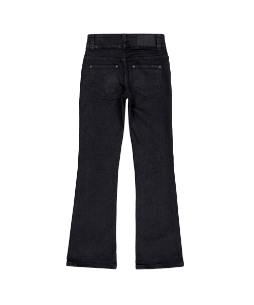 WOOALONG(ウアロン)の「Black western washed boots-cut denim pants - BLACK(デニムパンツ・レディース・ブラック・X-SMALL/SMALL/MEDIUM)」の3枚目の写真