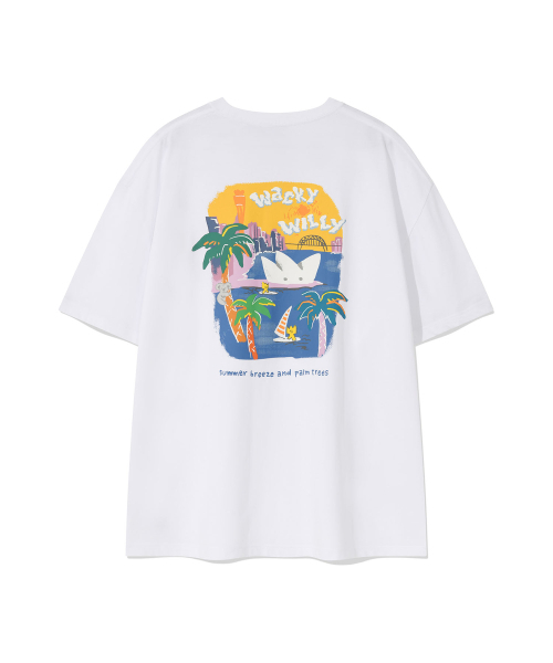 Wacky WiLLy(ワッキーウィリー)の「キキオーシャングラフィック半袖Tシャツホワイト(Tシャツ/カットソー・レディース・その他・LARGE/X-LARGE/MEDIUM/SMALL)」の3枚目の写真