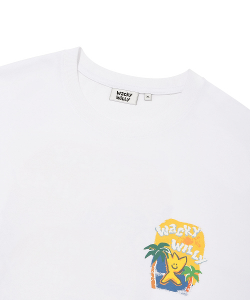 Wacky WiLLy(ワッキーウィリー)の「キキオーシャングラフィック半袖Tシャツホワイト(Tシャツ/カットソー・レディース・その他・LARGE/X-LARGE/MEDIUM/SMALL)」の4枚目の写真