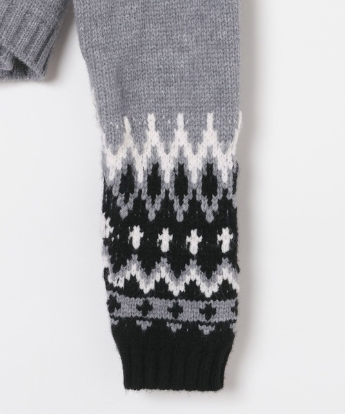 3.3 Field Trip (3.3フィールドトリップ)の「3.3 Field Trip/ノルディッククロップドカーディガン(カーディガン/ボレロ・レディース・ブラック/ブルー/グレー・FREE)」の22枚目の写真