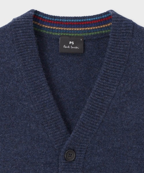 スポーツストライプ Vネックカーディガン / 252409 488Z（カーディガン