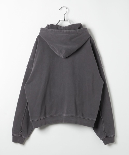 LAND MUSEUM(ランドミュージアム)の「LAND MUSEUM/ワイドカットZIPパーカー(パーカー・メンズ・グレー/ブラック・MEDIUM/LARGE)」の11枚目の写真