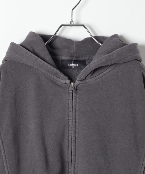 LAND MUSEUM(ランドミュージアム)の「LAND MUSEUM/ワイドカットZIPパーカー(パーカー・メンズ・グレー/ブラック・MEDIUM/LARGE)」の12枚目の写真