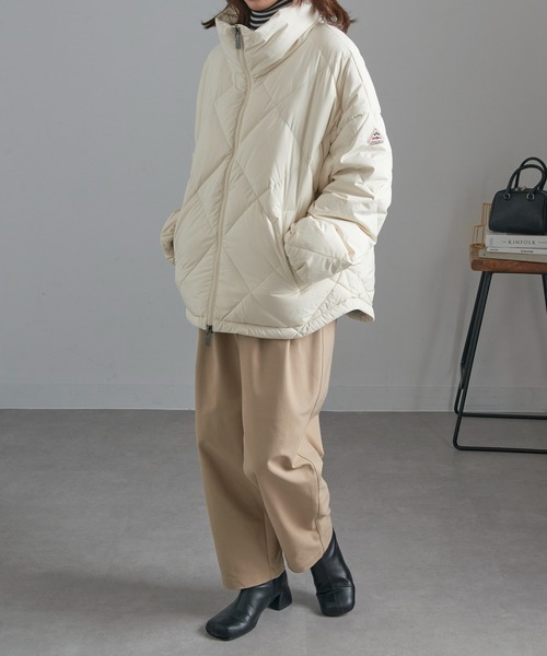 ホワイト バケットチェア ダイヤモンドキルティング セール】【Pyrenex】ADELE ダイヤモンドキルティングダウンコート