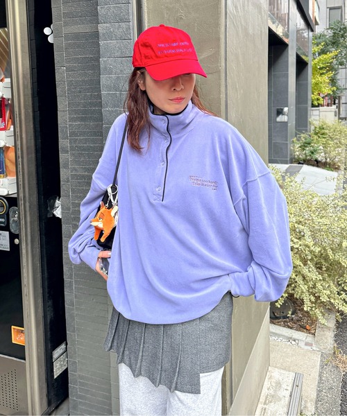 PILIT（ピリット）の「パイピング ミニボアプルオーバー（その他トップス・レディース・ブラウン/アイボリー/ブルー・MEDIUM）」の8枚目の写真