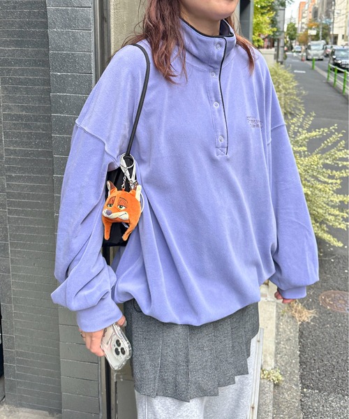 PILIT（ピリット）の「パイピング ミニボアプルオーバー（その他トップス・レディース・ブラウン/アイボリー/ブルー・MEDIUM）」の9枚目の写真