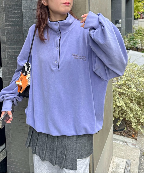 PILIT（ピリット）の「パイピング ミニボアプルオーバー（その他トップス・レディース・ブラウン/アイボリー/ブルー・MEDIUM）」の10枚目の写真