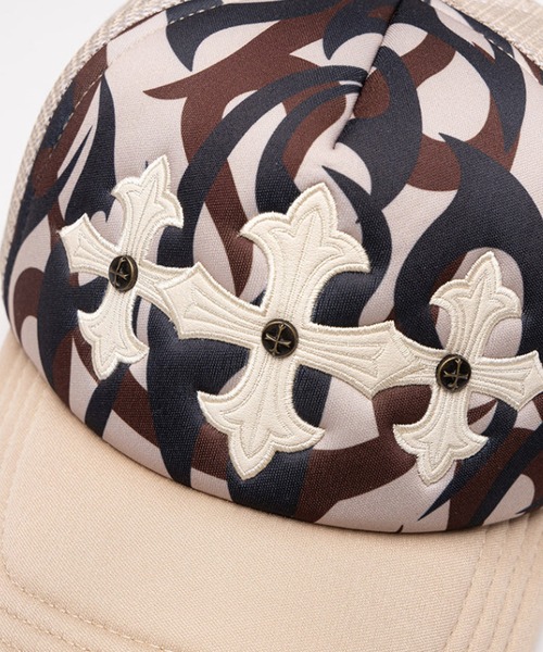 SUPPLIER/サプライヤー Tribal Camo Cross Leather Patch Mesh Cap