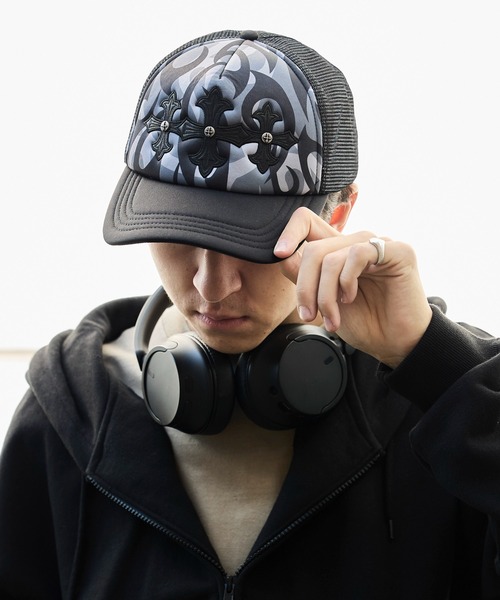 SUPPLIER(サプライヤー)の「SUPPLIER/サプライヤー Tribal Camo Cross Leather Patch Mesh Cap トライバル柄 メッシュキャップ(キャップ・メンズ・ベージュ/ブラック・FREE)」の17枚目の写真