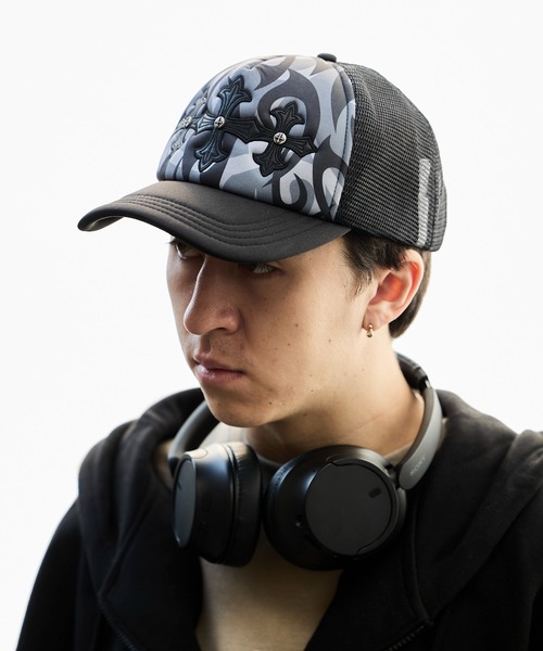 SUPPLIER(サプライヤー)の「SUPPLIER/サプライヤー Tribal Camo Cross Leather Patch Mesh Cap トライバル柄 メッシュキャップ(キャップ・メンズ・ベージュ/ブラック・FREE)」の20枚目の写真