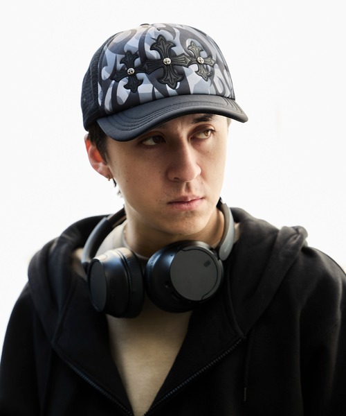 SUPPLIER(サプライヤー)の「SUPPLIER/サプライヤー Tribal Camo Cross Leather Patch Mesh Cap トライバル柄 メッシュキャップ(キャップ・メンズ・ベージュ/ブラック・FREE)」の16枚目の写真