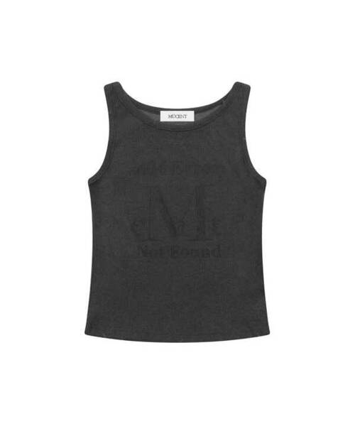 MUCENT(ムセント)の「404エラークラックロゴスリーブレスナシ (3カラー)(Tシャツ/カットソー・レディース・ホワイト/チャコールグレー/ブラック・FREE)」の3枚目の写真
