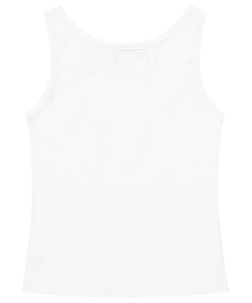 MUCENT(ムセント)の「404エラークラックロゴスリーブレスナシ (3カラー)(Tシャツ/カットソー・レディース・ホワイト/チャコールグレー/ブラック・FREE)」の4枚目の写真