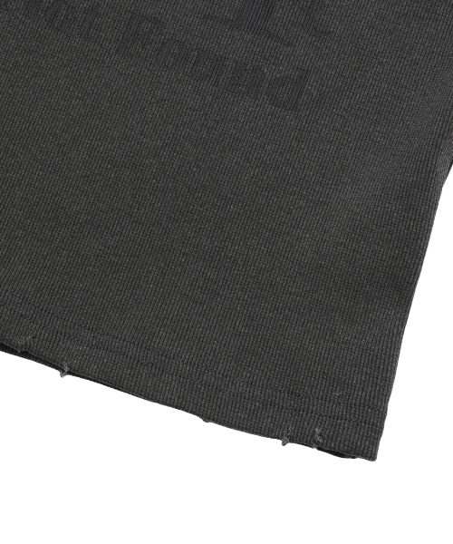 MUCENT(ムセント)の「404エラークラックロゴスリーブレスナシ (3カラー)(Tシャツ/カットソー・レディース・ホワイト/チャコールグレー/ブラック・FREE)」の17枚目の写真