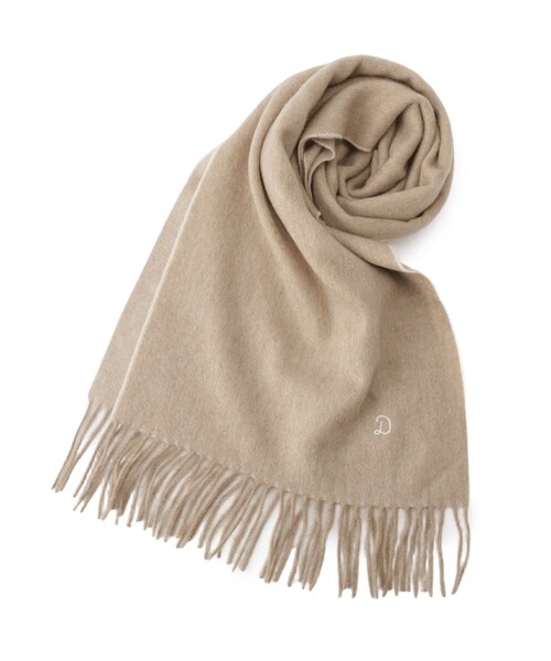 DRESSTERIOR（ドレステリア）の「リバーシブルカシミヤマフラー（ストール/ショール・メンズ・ダークグレー/ベージュ/サックスブルー・00）」の2枚目の写真