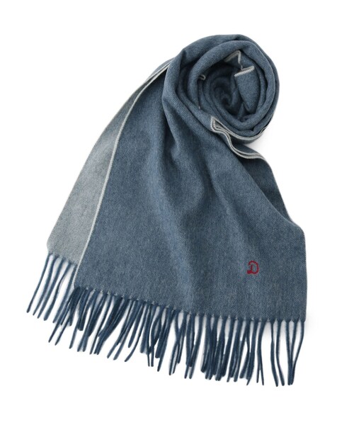 DRESSTERIOR（ドレステリア）の「リバーシブルカシミヤマフラー（ストール/ショール・メンズ・ダークグレー/ベージュ/サックスブルー・00）」の3枚目の写真