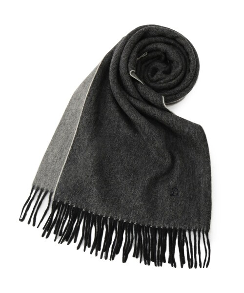 DRESSTERIOR（ドレステリア）の「リバーシブルカシミヤマフラー（ストール/ショール・メンズ・ダークグレー/ベージュ/サックスブルー・00）」の4枚目の写真