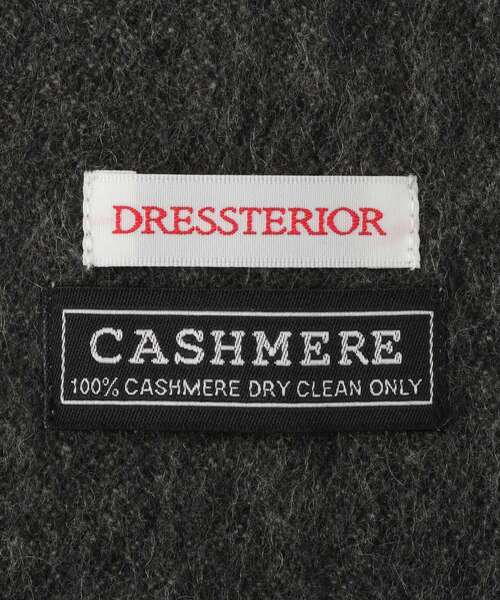 DRESSTERIOR（ドレステリア）の「リバーシブルカシミヤマフラー（ストール/ショール・メンズ・ダークグレー/ベージュ/サックスブルー・00）」の6枚目の写真