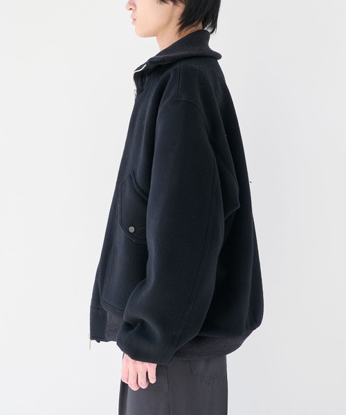 is-ness/イズネス】WOOL ZIP FLIGHT JACKET（ブルゾン）｜is-ness