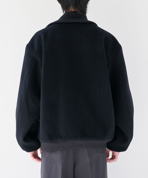 is-ness(イズネス)の「【is-ness/イズネス】WOOL ZIP FLIGHT JACKET(ブルゾン・メンズ・ブラック/ベージュ・M/L)」の6枚目の写真