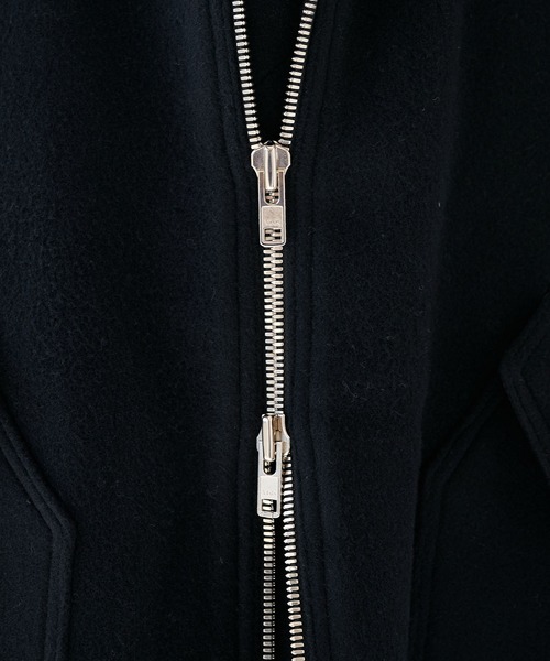 is-ness(イズネス)の「【is-ness/イズネス】WOOL ZIP FLIGHT JACKET(ブルゾン・メンズ・ブラック/ベージュ・M/L)」の10枚目の写真