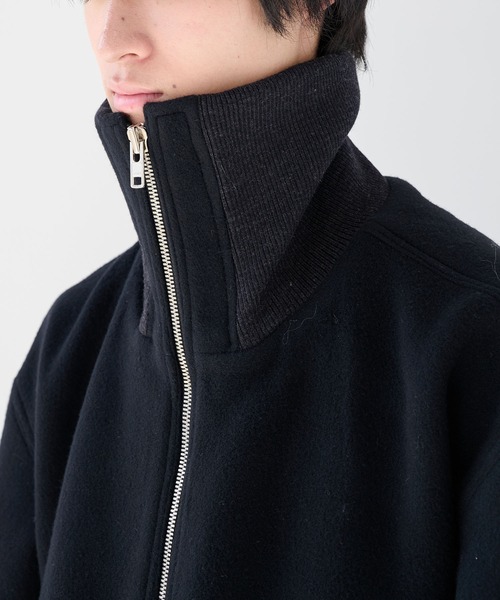 is-ness(イズネス)の「【is-ness/イズネス】WOOL ZIP FLIGHT JACKET(ブルゾン・メンズ・ブラック/ベージュ・M/L)」の11枚目の写真