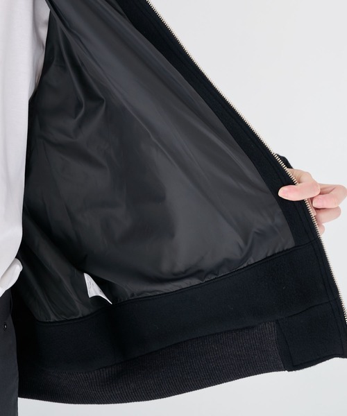 is-ness(イズネス)の「【is-ness/イズネス】WOOL ZIP FLIGHT JACKET(ブルゾン・メンズ・ブラック/ベージュ・M/L)」の12枚目の写真