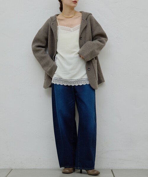 GALLARDAGALANTE（ガリャルダガランテ）の「【HERITANOVUM】レースキャミソール（キャミソール・レディース・ブラック/オフホワイト・FREE）」の21枚目の写真