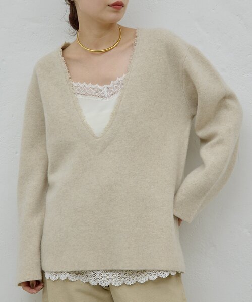 GALLARDAGALANTE（ガリャルダガランテ）の「【HERITANOVUM】レースキャミソール（キャミソール・レディース・ブラック/オフホワイト・FREE）」の19枚目の写真