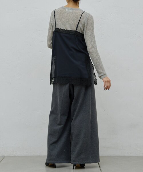 GALLARDAGALANTE（ガリャルダガランテ）の「【HERITANOVUM】レースキャミソール（キャミソール・レディース・ブラック/オフホワイト・FREE）」の10枚目の写真