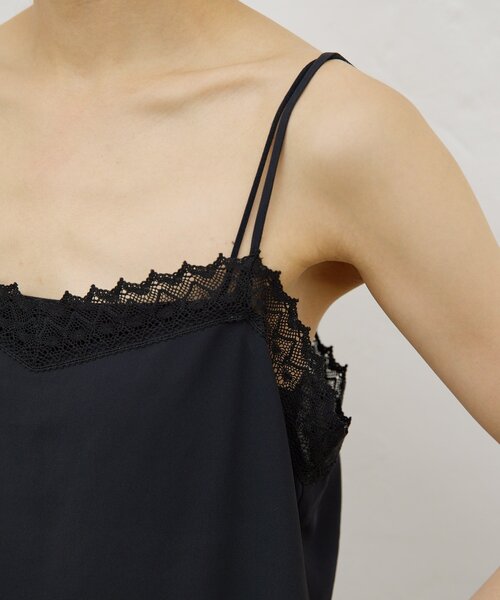 GALLARDAGALANTE（ガリャルダガランテ）の「【HERITANOVUM】レースキャミソール（キャミソール・レディース・ブラック/オフホワイト・FREE）」の6枚目の写真
