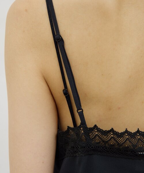 GALLARDAGALANTE（ガリャルダガランテ）の「【HERITANOVUM】レースキャミソール（キャミソール・レディース・ブラック/オフホワイト・FREE）」の5枚目の写真