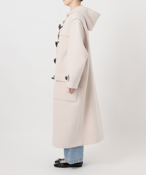 IENA（イエナ）の「MONTGOMERY/モンゴメリー 別注 140sパイル ロングダッフルコート（ダッフルコート・レディース・ホワイト・FREE）」の10枚目の写真