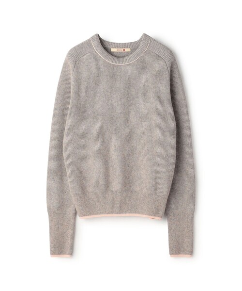 BACCA（バッカ）の「ラメウール ベーシックプルオーバーニット（ニット/セーター・レディース・ベージュ系その他/グレー系その他2・S）」の2枚目の写真