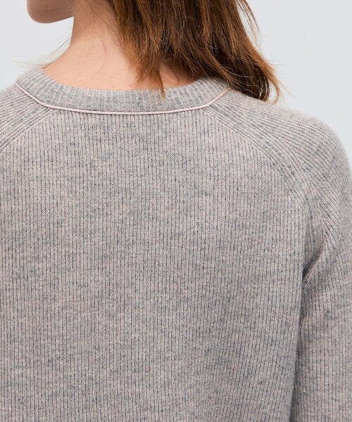 BACCA（バッカ）の「ラメウール ベーシックプルオーバーニット（ニット/セーター・レディース・ベージュ系その他/グレー系その他2・S）」の8枚目の写真