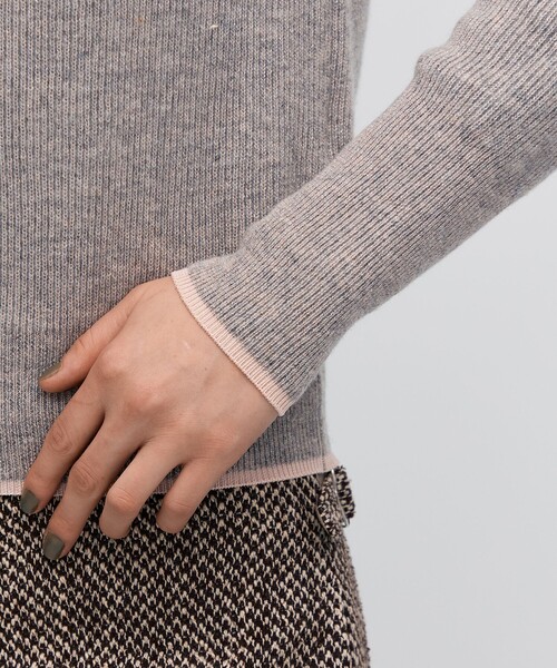 BACCA（バッカ）の「ラメウール ベーシックプルオーバーニット（ニット/セーター・レディース・ベージュ系その他/グレー系その他2・S）」の9枚目の写真