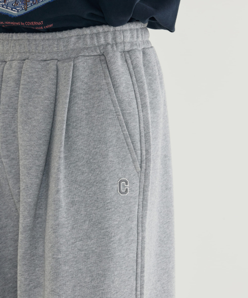 COVERNAT（カバーナット）の「Cロゴワイドスウェットパンツメランジェグレー（スウェットパンツ・レディース・その他・X-SMALL/SMALL/MEDIUM/LARGE/XX-LARGE/X-LARGE）」の6枚目の写真