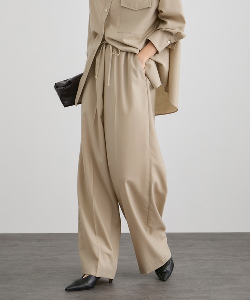 SALON adam et rope'（サロン アダム エ ロペ）の「ノンミュールジングウールパンツ（その他パンツ・レディース・グレー/ベージュ・S/M）」の22枚目の写真