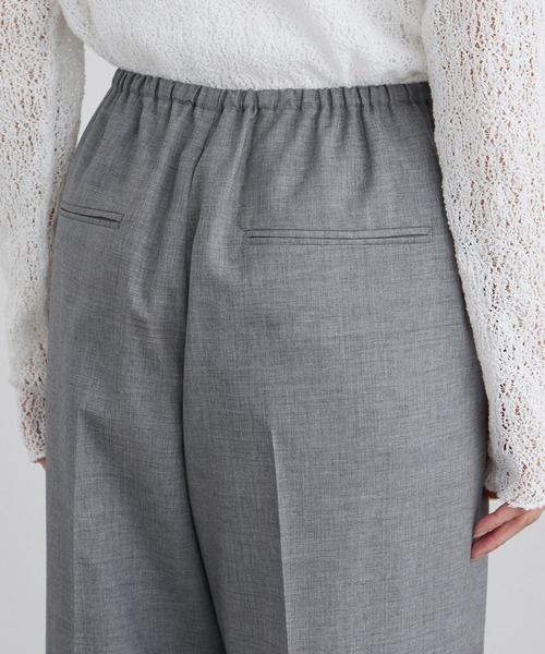 SALON adam et rope'（サロン アダム エ ロペ）の「ノンミュールジングウールパンツ（その他パンツ・レディース・グレー/ベージュ・S/M）」の7枚目の写真