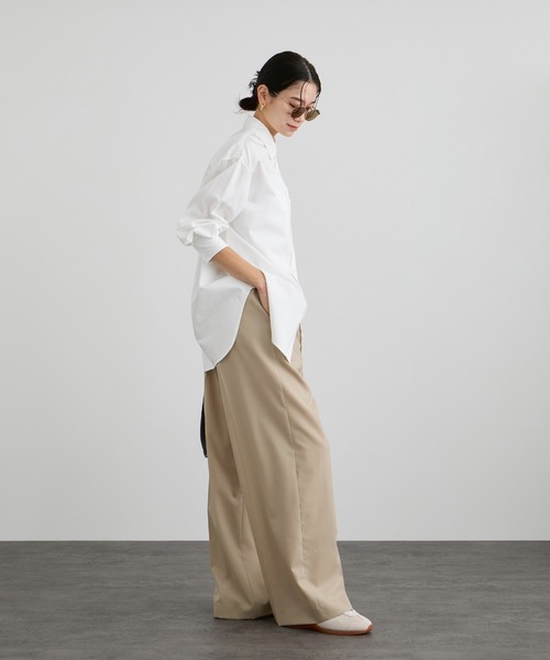 SALON adam et rope'（サロン アダム エ ロペ）の「ノンミュールジングウールパンツ（その他パンツ・レディース・グレー/ベージュ・S/M）」の12枚目の写真