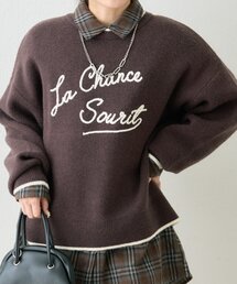 【NAO】コード刺繍ロゴプルオーバー