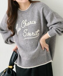 【NAO】コード刺繍ロゴプルオーバー