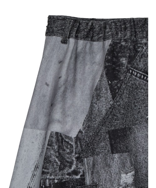 Ameri（アメリ）の「DENIM PATCHWORK PRINT SKIRT（デニムスカート・レディース・ブラック/ブルー・SMALL/MEDIUM）」の14枚目の写真