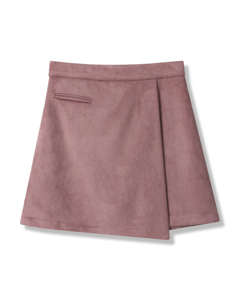Vivacious（ビバシャス）の「Unbalance Mini Skirt - 4COL（スカート・レディース・チャコール/ブラック/カーキ/ピンク・SMALL/MEDIUM）」の5枚目の写真