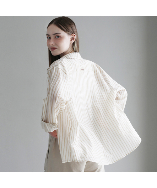 Flow stripe shirt - Beige