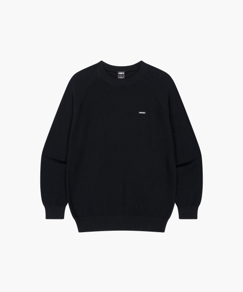 HDEX（エイチデックス）の「エッセンシャルマッスルフィットニット (ブラック)（ニット/セーター・メンズ・ブラック・MEDIUM/LARGE/X-LARGE/2XL）」の2枚目の写真