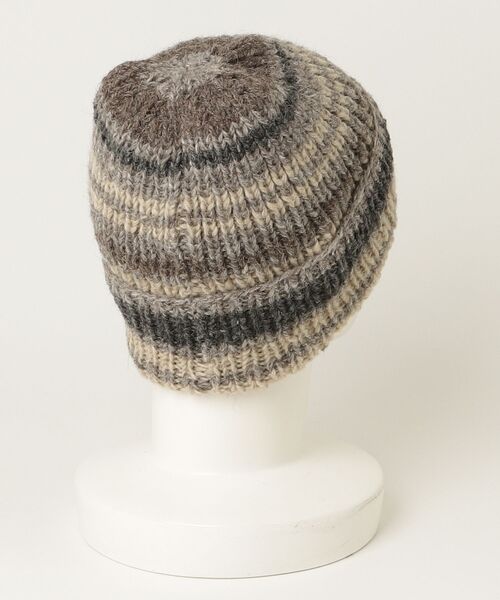 ROSE BUD（ローズバッド）の「(HAVE A GRATEFUL DAY)WATCH CAP（ニットキャップ/ビーニー・レディース・オレンジ/グレー・ONE SIZE）」の3枚目の写真