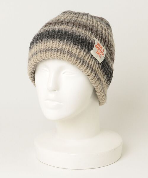 ROSE BUD（ローズバッド）の「(HAVE A GRATEFUL DAY)WATCH CAP（ニットキャップ/ビーニー・レディース・オレンジ/グレー・ONE SIZE）」の13枚目の写真